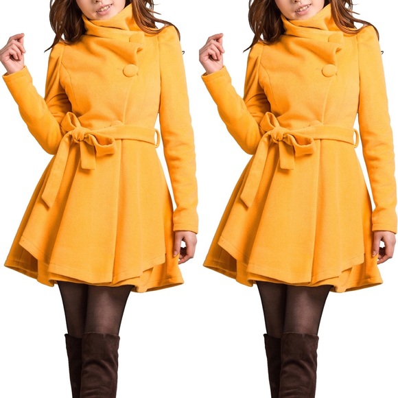 Women’s Winter Wool Wrap Coat Jacket - Picture 3 of 12